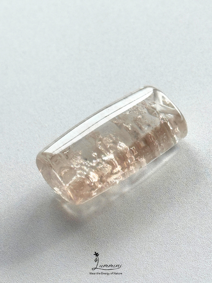Natural Crystal-in-Crystal Quartz Pendant – V Hole – 33mm