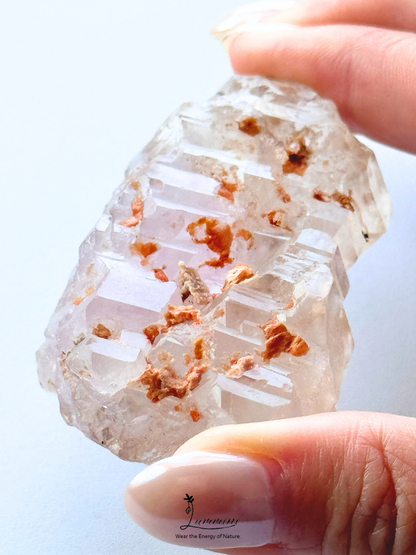 Natural Madagascar Amethyst Skeletal Quartz with Yellow Clay – 61g, 67.5mm