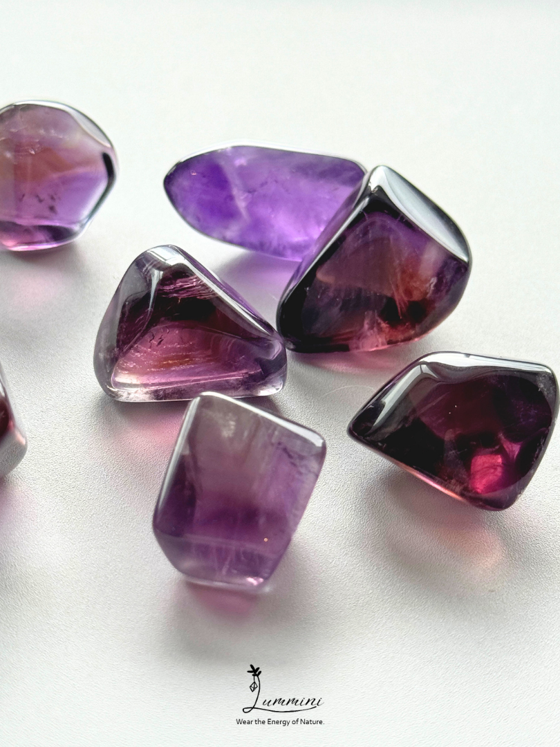 Natural Ametrine Pocket Stone Value Pack – 8 Pieces, 66g