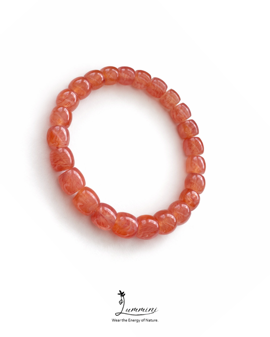 Dragon Vein Agate Bracelet · Fiery Energy & Protection