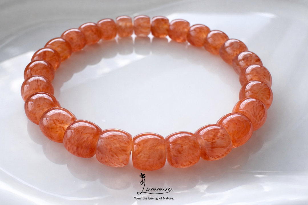 Dragon Vein Agate Bracelet · Fiery Energy & Protection