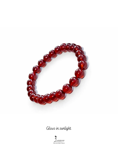 Orange Garnet · Glowing Ember · 6mm / 7.5mm