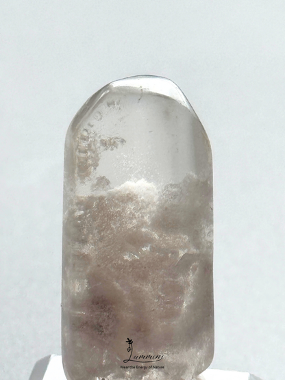 Natural White Garden Quartz Pocket Stone – 17g, Snowy Scenic Inclusions, One of a Kind