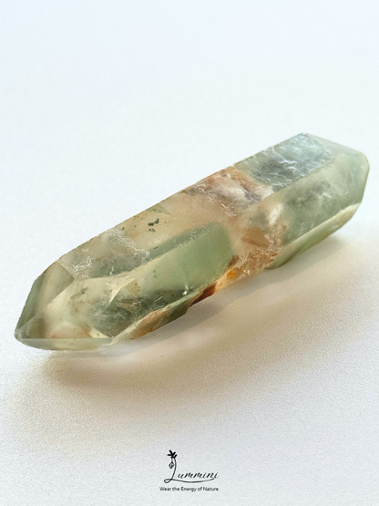 Natural Double-Terminated Garden Quartz Point with Akashic Lines & Record Keeper Features
