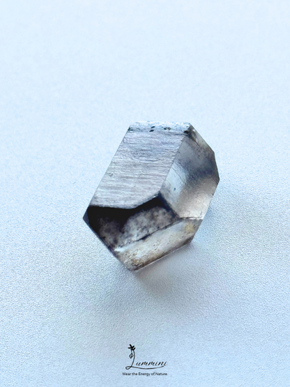 Rare & Special Natural Herkimer Diamond Double-Terminated Smoky Quartz with with Akashic Lines – 28mm