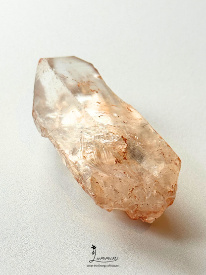 Natural Namibian High-Clarity Quartz Specimen with Growth Striations – 57g, 67mm