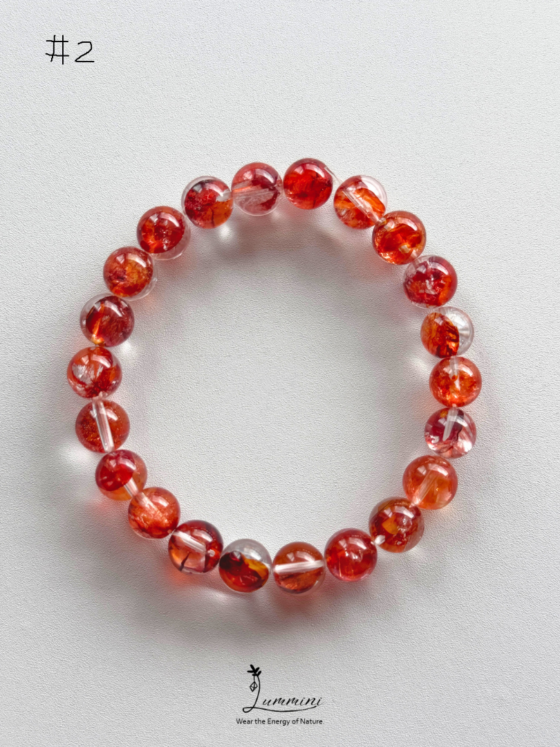 Natural Fire Quartz / Flower Inclusion Quartz - choose your piece