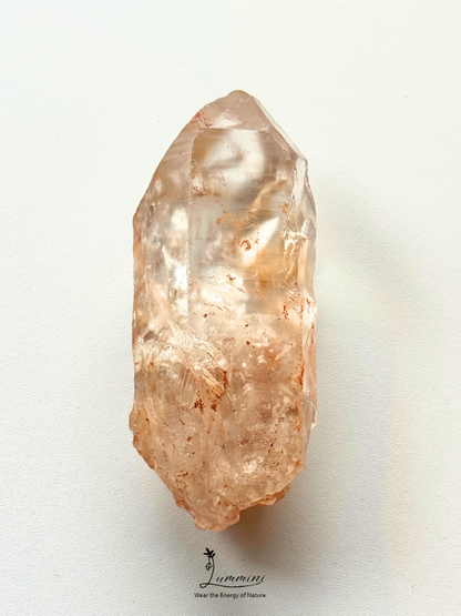Natural Namibian High-Clarity Quartz Specimen with Growth Striations – 57g, 67mm