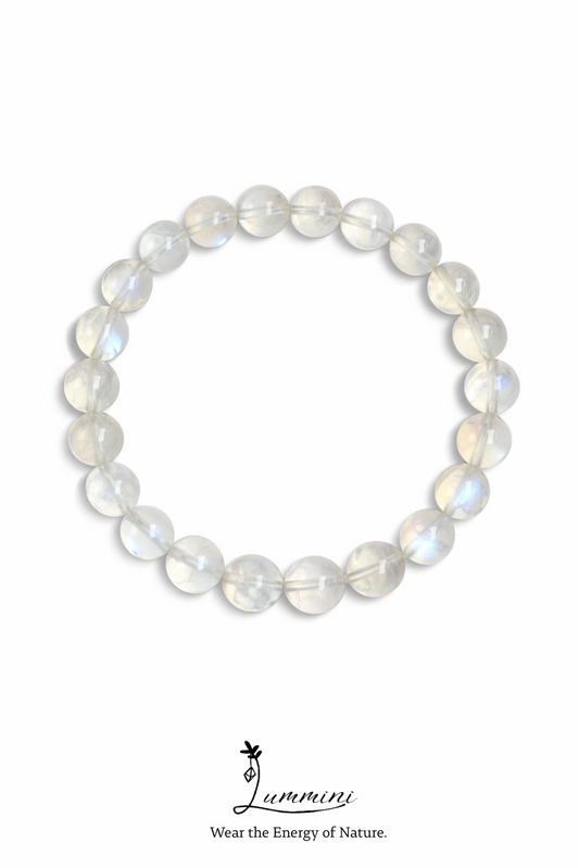 Blue Moonstone Bracelet 8mm - Lummini