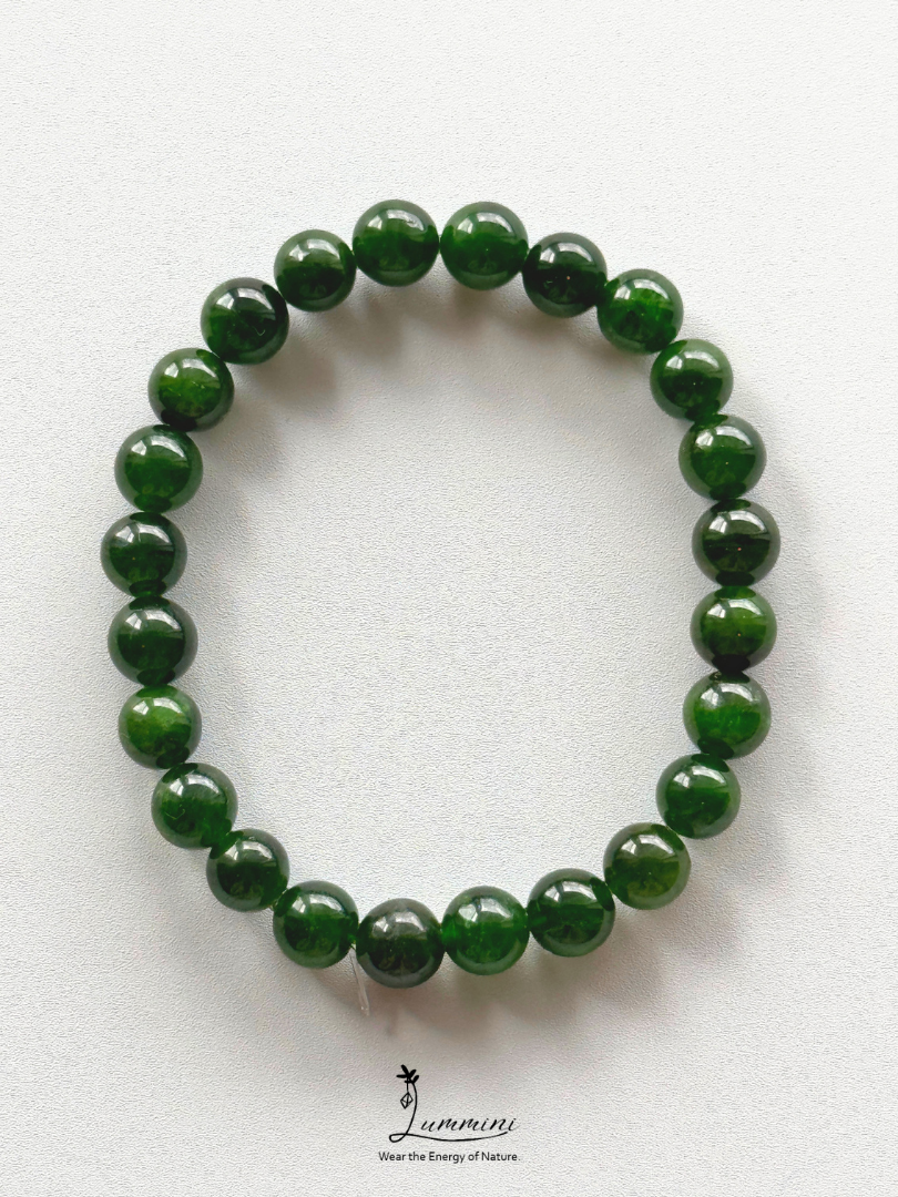 Natural Green Diopside Bracelet – 8mm