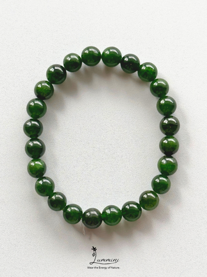 Natural Green Diopside Bracelet – 8mm