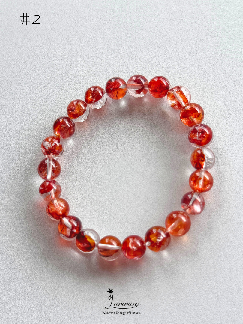 Natural Fire Quartz / Flower Inclusion Quartz - choose your piece