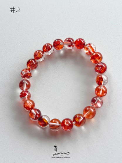 Natural Fire Quartz / Flower Inclusion Quartz - choose your piece