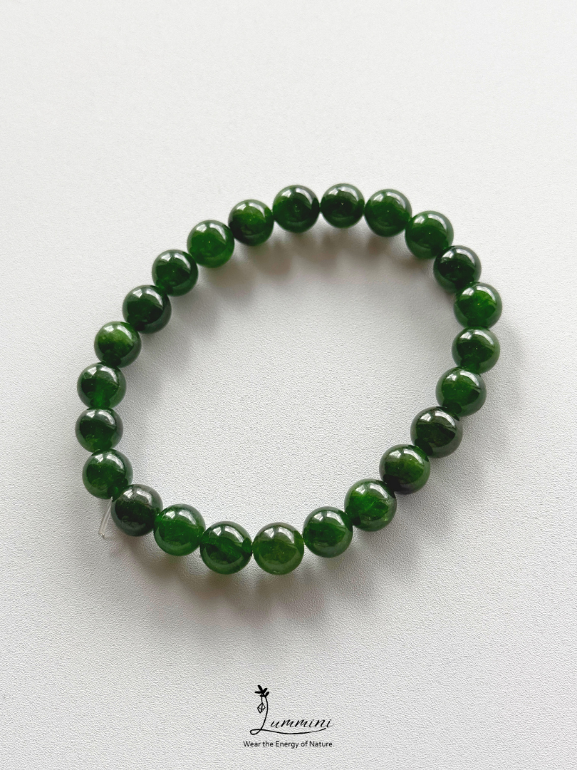 Natural Green Diopside Bracelet – 8mm