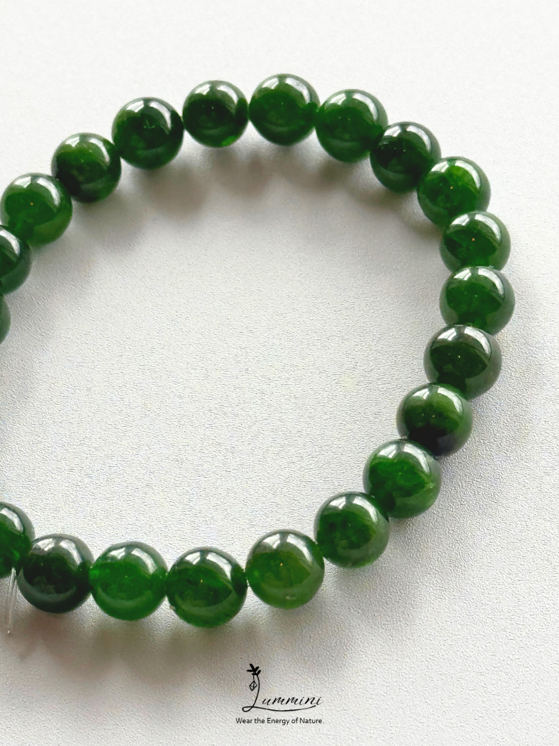 Natural Green Diopside Bracelet – 8mm