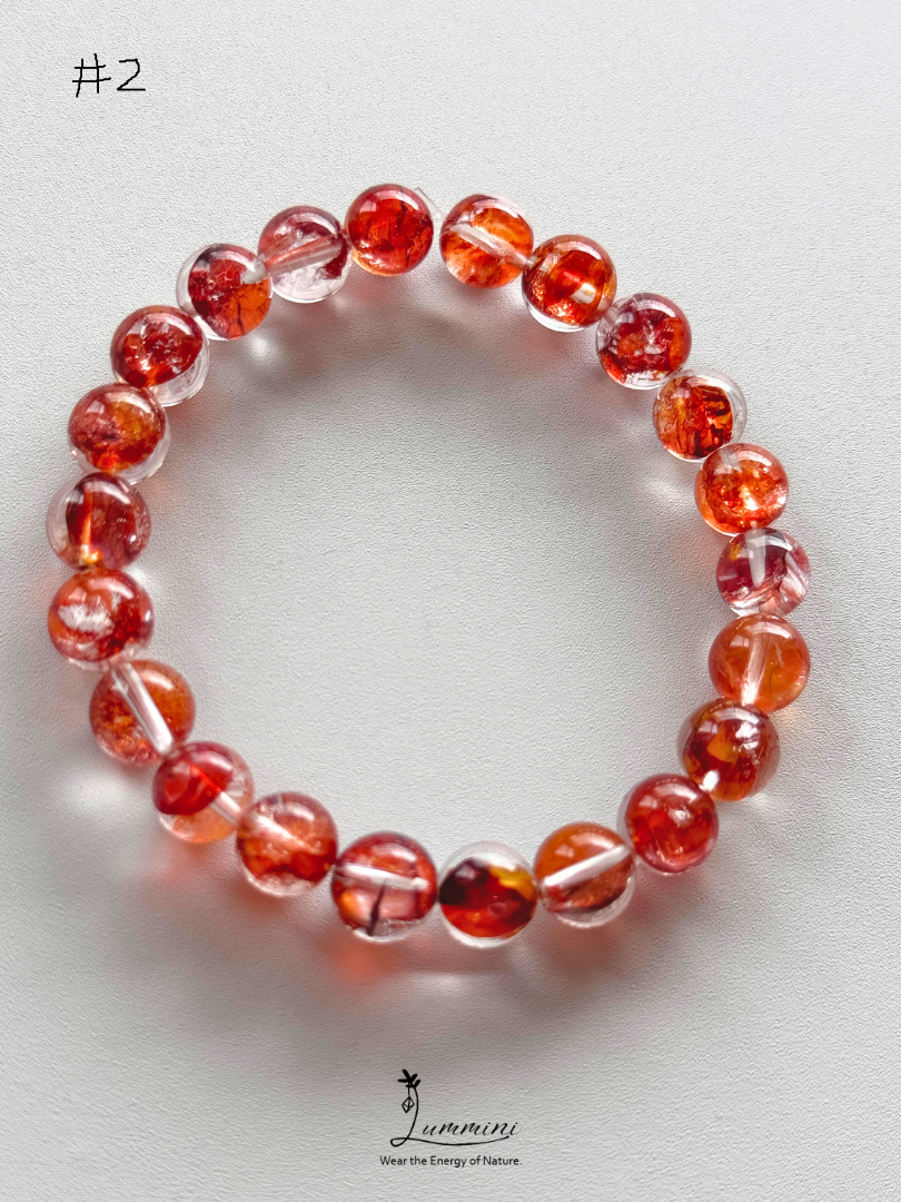 Natural Fire Quartz / Flower Inclusion Quartz - choose your piece