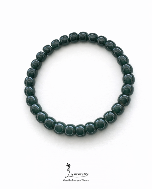 Blue-Green Jade Bracelet · Calm Strength & Balance
