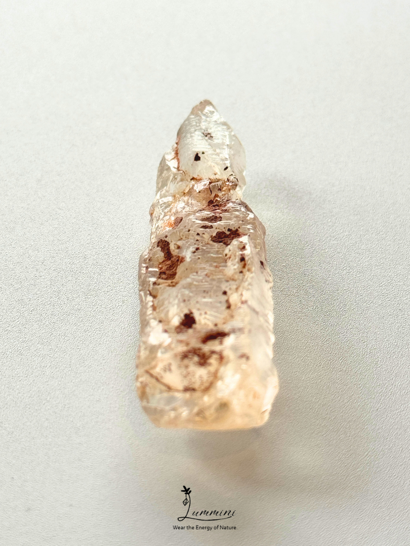 Natural Namibian High-Clarity Quartz Specimen with Growth Striations – 17g, 16 × 64.5 × 11.5 mm