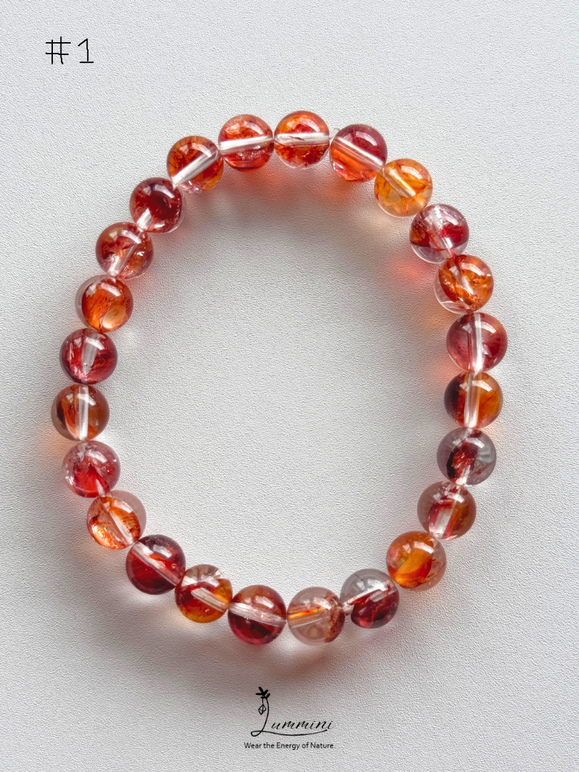 Natural Fire Quartz / Flower Inclusion Quartz - choose your piece
