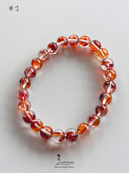 Natural Fire Quartz / Flower Inclusion Quartz - choose your piece