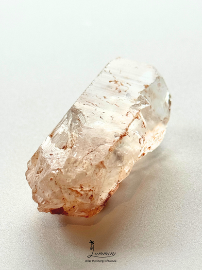 Natural Namibian High-Clarity Quartz Specimen with Growth Striations – 57g, 67mm