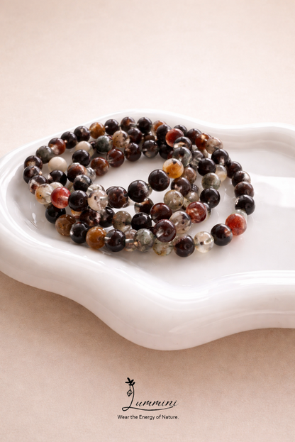 Four Seasons Garden Quartz / Phantom Quartz Bracelet · Earthy Balance Energy