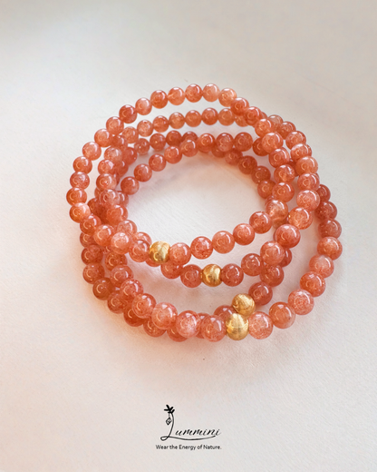 Sunstone Bracelet · Warm Glow & Positive Energy · 5.5mm