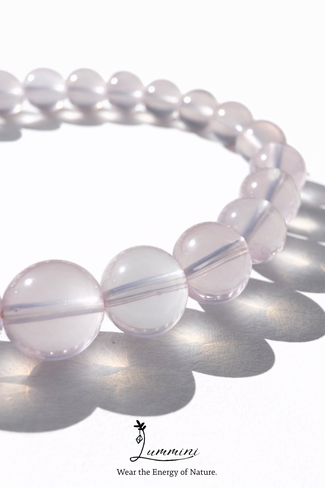 Rose Quartz Bracelet · Gentle Love Energy · 7mm / 9mm