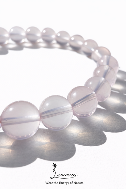Rose Quartz Bracelet · Gentle Love Energy · 7mm / 9mm