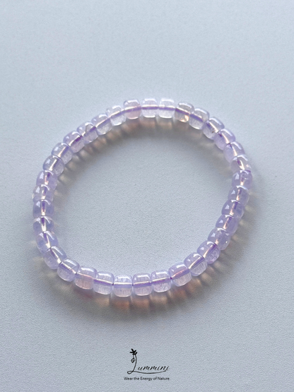 Natural Lavender Milky Amethyst Bracelet – Hand-Cut Nuggets