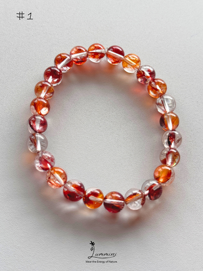 Natural Fire Quartz / Flower Inclusion Quartz - choose your piece
