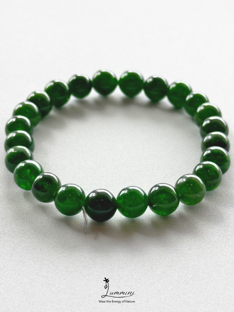 Natural Green Diopside Bracelet – 8mm