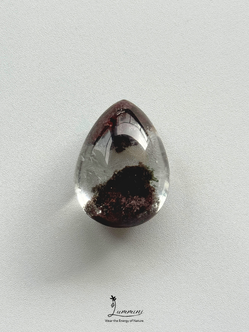 Natural Garden Quartz Phantom Quartz Teardrop Pendant – 33mm