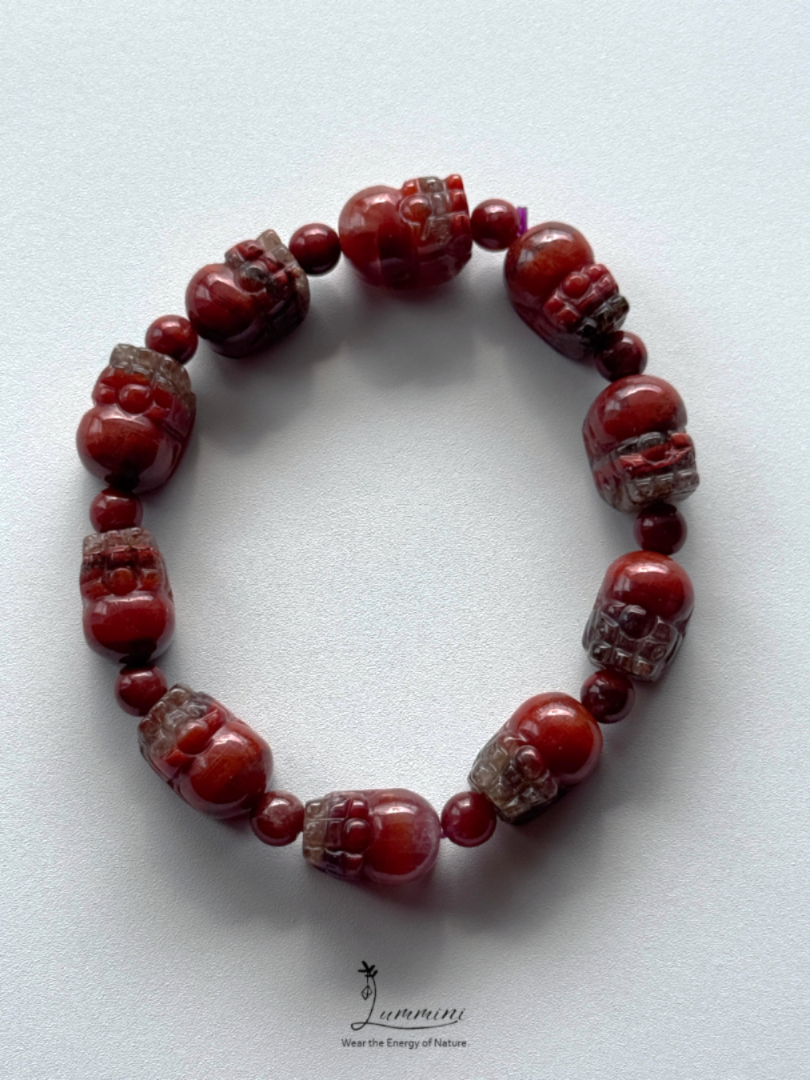Natural Aurora 23 Thorn Rose Crystal Pixiu Bracelet – One of a Kind