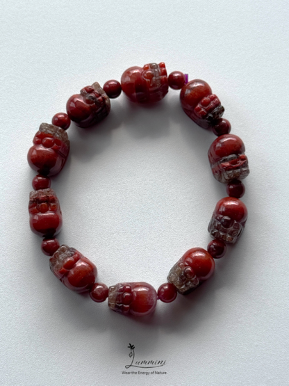 Natural Aurora 23 Thorn Rose Crystal Pixiu Bracelet – One of a Kind