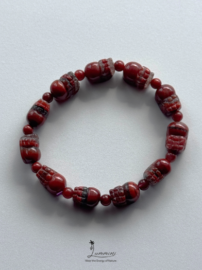 Natural Aurora 23 Thorn Rose Crystal Pixiu Bracelet – One of a Kind