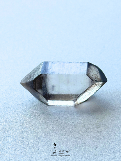 Rare & Special Natural Herkimer Diamond Double-Terminated Smoky Quartz with with Akashic Lines – 28mm