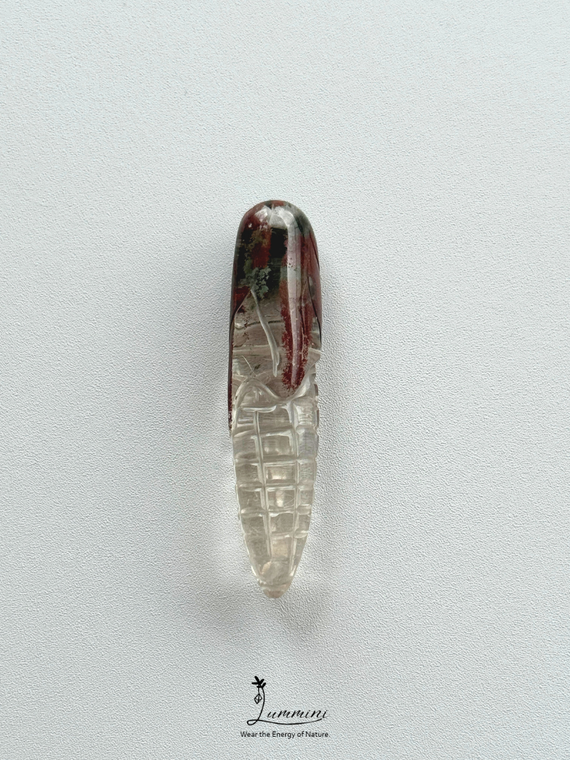 Natural Garden Quartz Corn Pendant – Choose Your Piece – V-Drilled