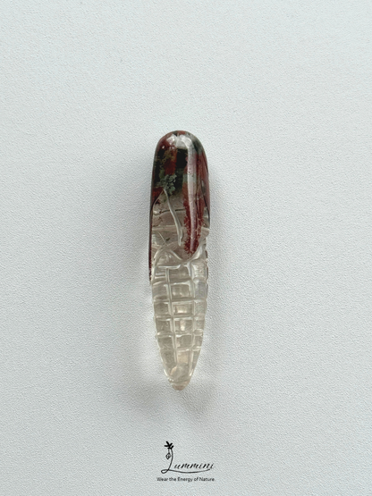 Natural Garden Quartz Corn Pendant – Choose Your Piece – V-Drilled