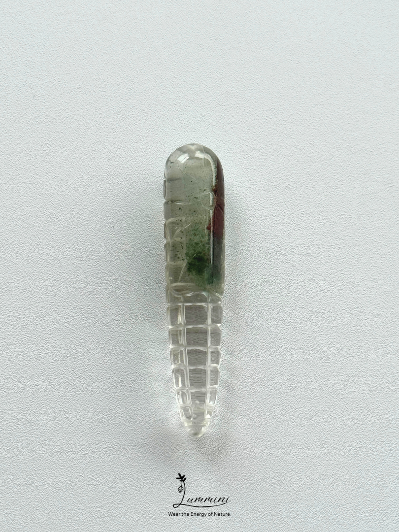 Natural Garden Quartz Corn Pendant – Choose Your Piece – V-Drilled