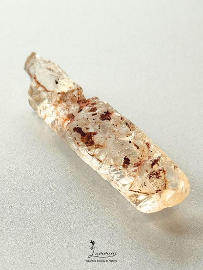 Natural Namibian High-Clarity Quartz Specimen with Growth Striations – 17g, 16 × 64.5 × 11.5 mm
