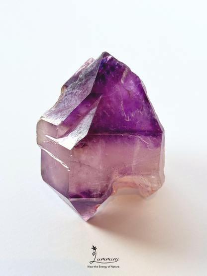 Natural Brazil Amethyst Castle Formation Display Specimen with Record Keeper & Akashic Lines