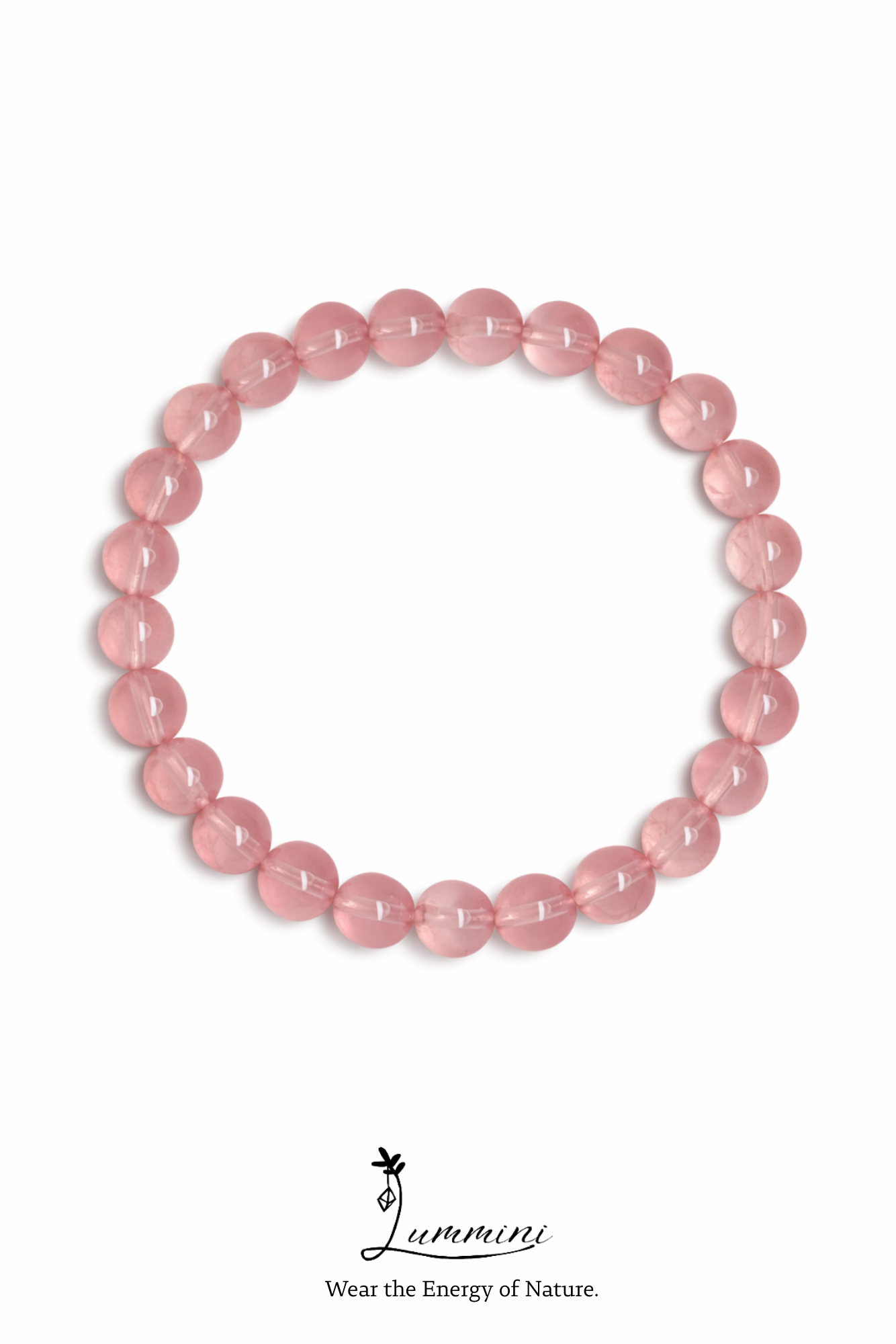 Rose Quartz Bracelet · Gentle Love Energy · 7mm / 9mm