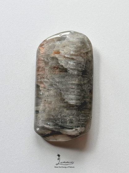 Natural “Blue Rabbit Hair” Quartz Palm Stone - 30g
