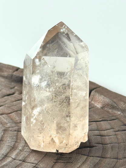 Natural Brazilian Smoky Quartz Phantom Quartz Tower – Hidden Mountain Formation – 280g, 8.7cm