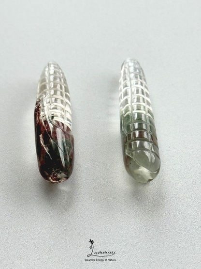 Natural Garden Quartz Corn Pendant – Choose Your Piece – V-Drilled