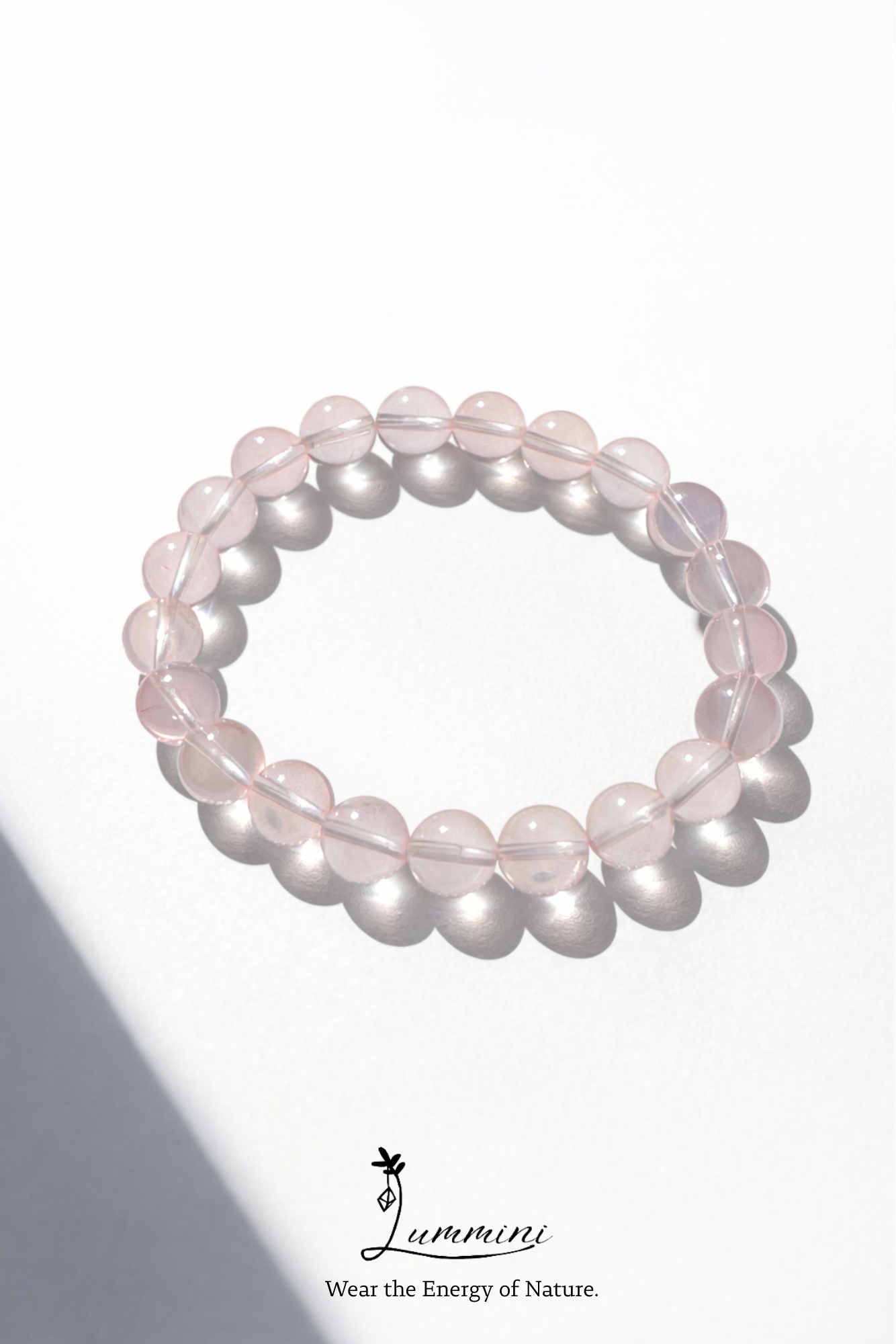 Rose Quartz Bracelet · Gentle Love Energy · 7mm / 9mm