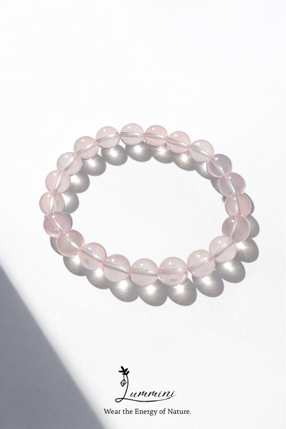Rose Quartz Bracelet · Gentle Love Energy · 7mm / 9mm