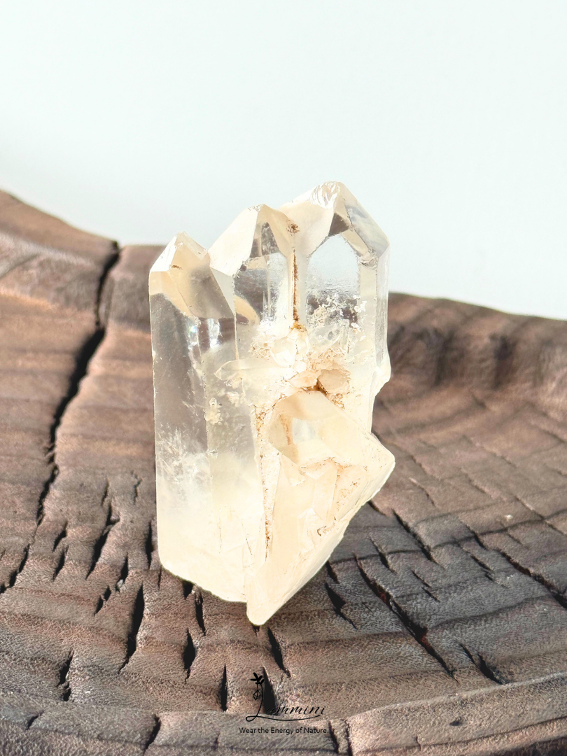Natural Clear Quartz Triple Point Crystal Cluster – 68g, 60mm, One of a Kind, Naturally Formed