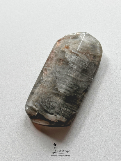 Natural “Blue Rabbit Hair” Quartz Palm Stone - 30g